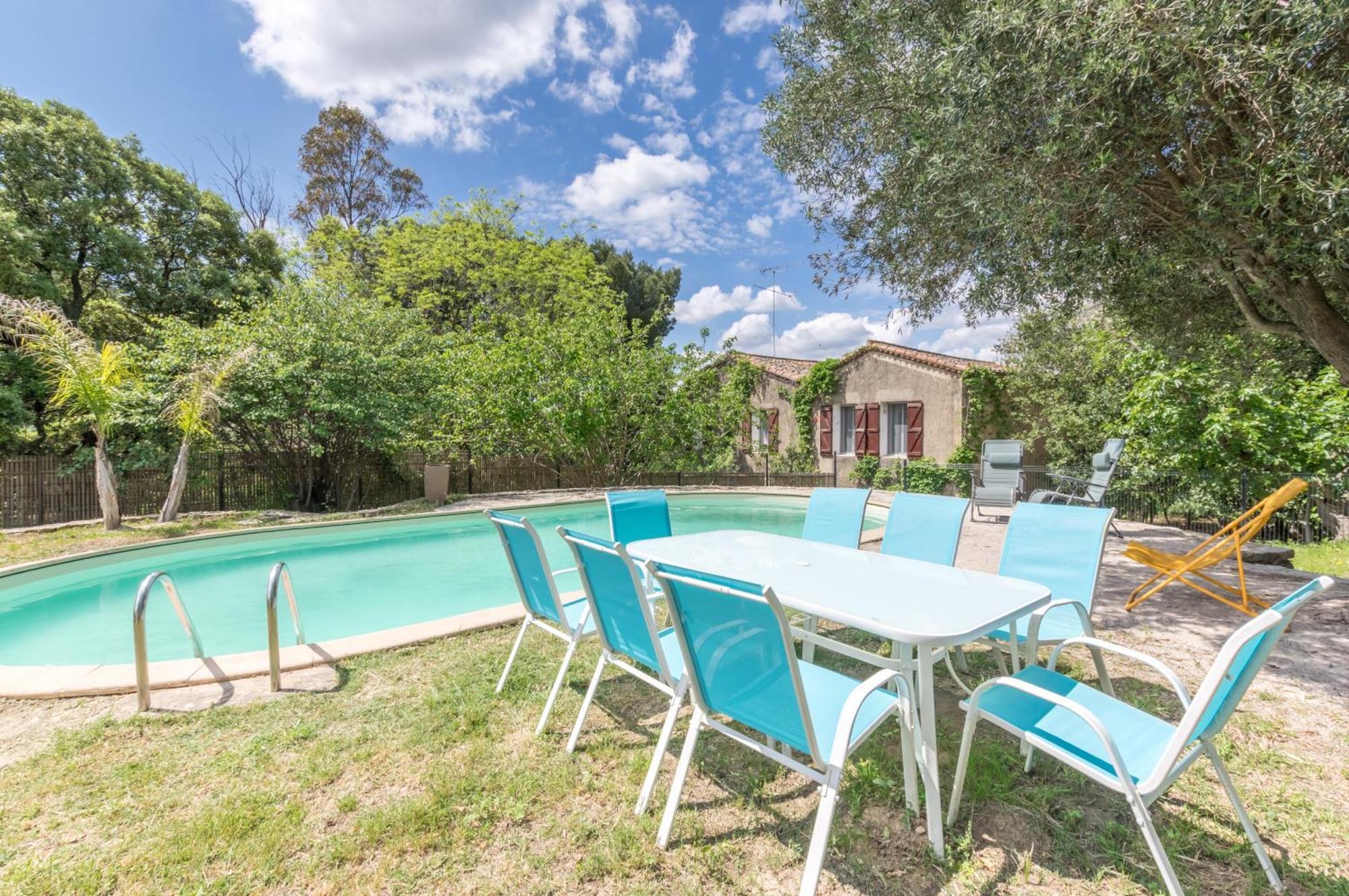 Maison Avec Piscine Location De Vacances Ferme Pedagogique Du Dolmen Le Pouget エクステリア 写真